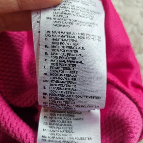 Adidas Women's Pink Long Sleeve Gym Training Run Full Zip Hoodie Jacket Size S - Picture 8 of 11